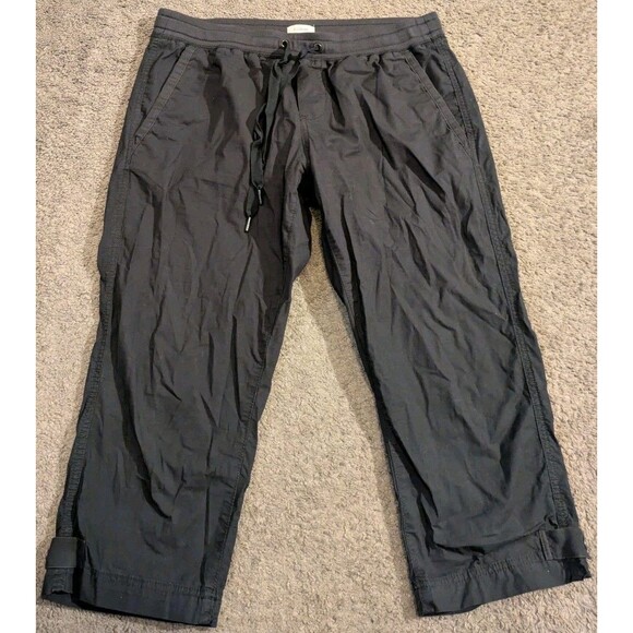 L.L. Bean Stretch Ripstop Pull-On Slim-Leg Capri Pants WOmen's Med Petite - Picture 1 of 6